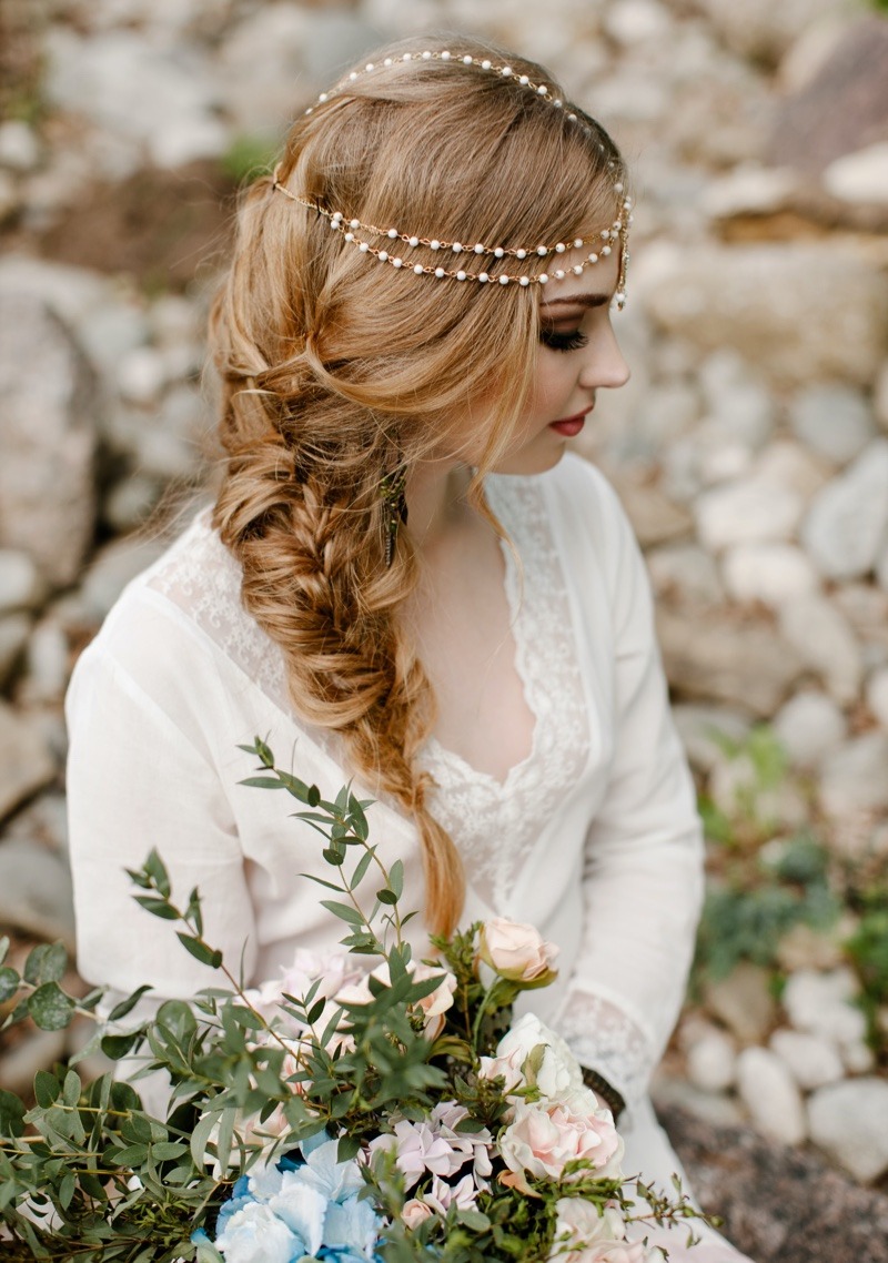 coiffure demoiselle d'honneur tresse