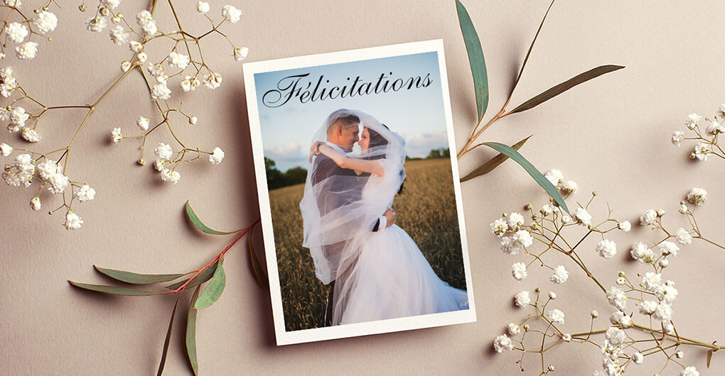 carte de mariage texte