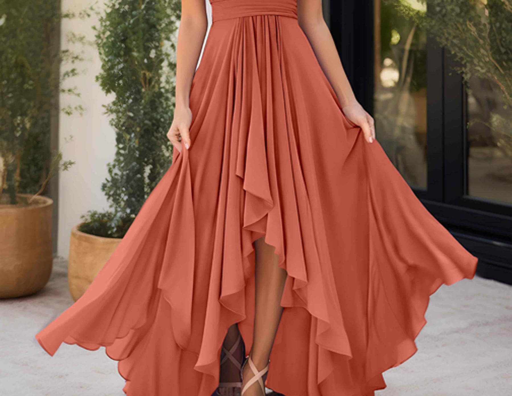 robe terracotta cérémonie