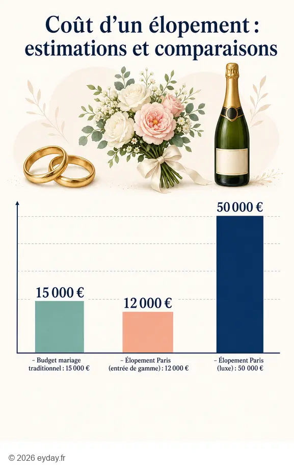 Comparaison des coûts : mariage traditionnel vs élopement à Paris pour organiser son grand jour.