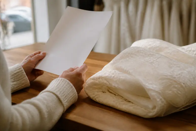 Vérification des conditions de durée pour la location d'une robe de mariée
