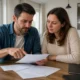 Examen de documents administratifs sur une table en bois illustrant la différence entre pacs et mariage.